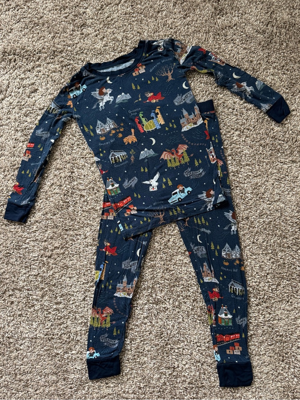 Little Sleepies Evening at Hogwarts two-piece pajama set, 4T